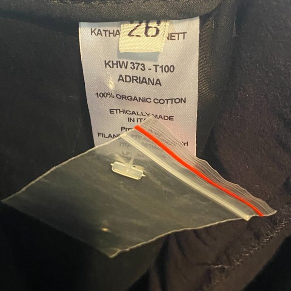 ADRIANA BLACK ORGANIC MOLESKIN VELVETY STRAIGHT LEG ORGANIC COTTON TROUSERS 26 - Picture 5 of 11